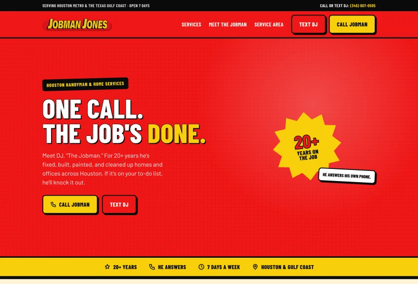 Jobman Jones website