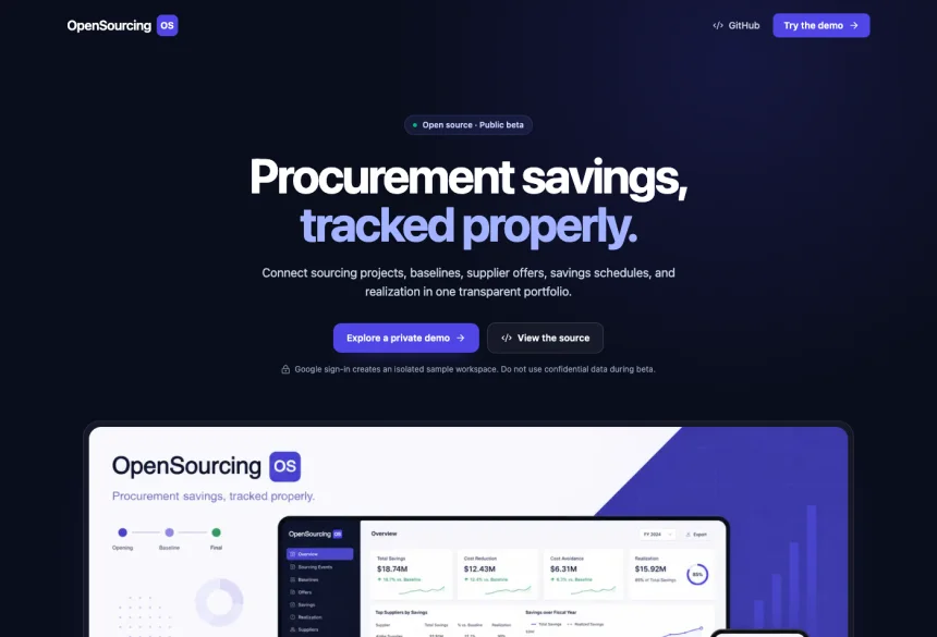 OpenSourcingOS website